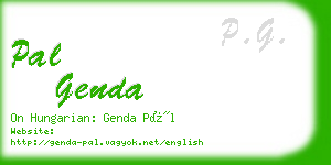 pal genda business card